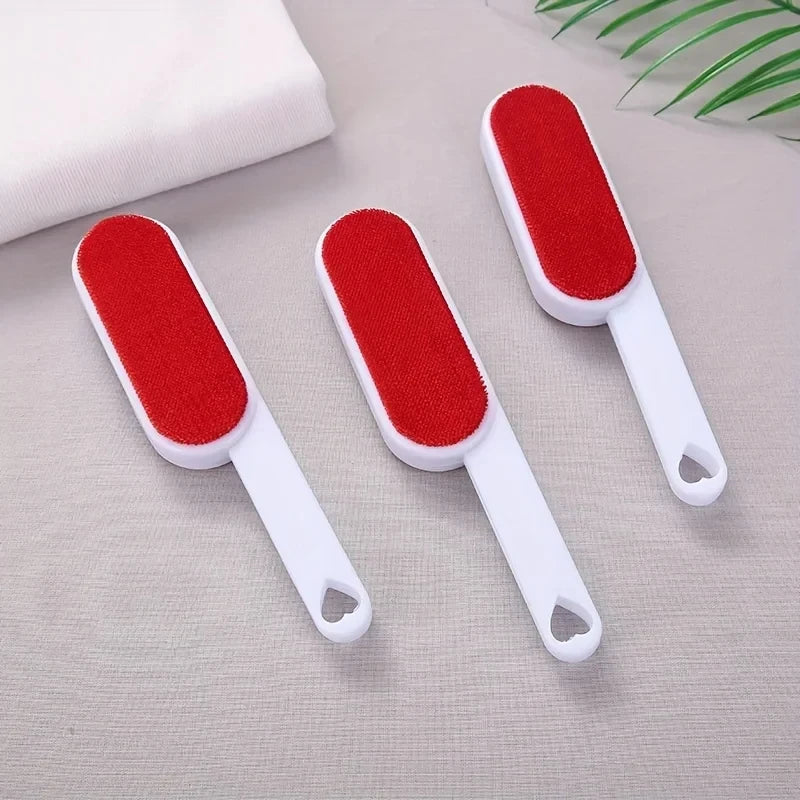 Self-cleaning Lint Sticking Roller 2 Sides Dedusting Brush Pet Hair Remover Brush Removing Dog Cat Hair from Sofa Carpet Clothes