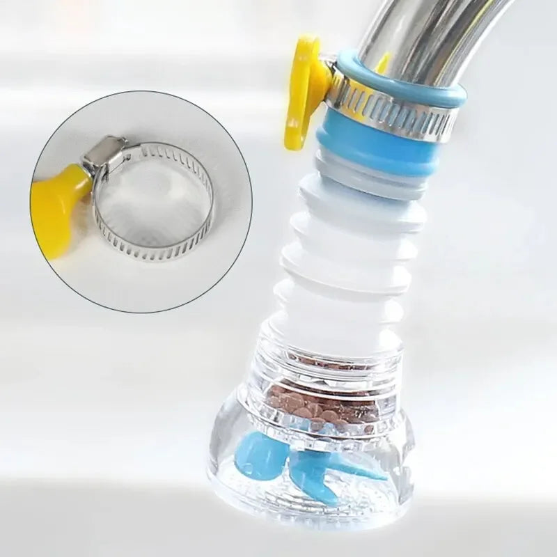 Kitchen Faucet Can Rotate Extend Anti-Splashing The Filter Home Universal Water Faucet Multifunction Wash Basin Shower Faucet