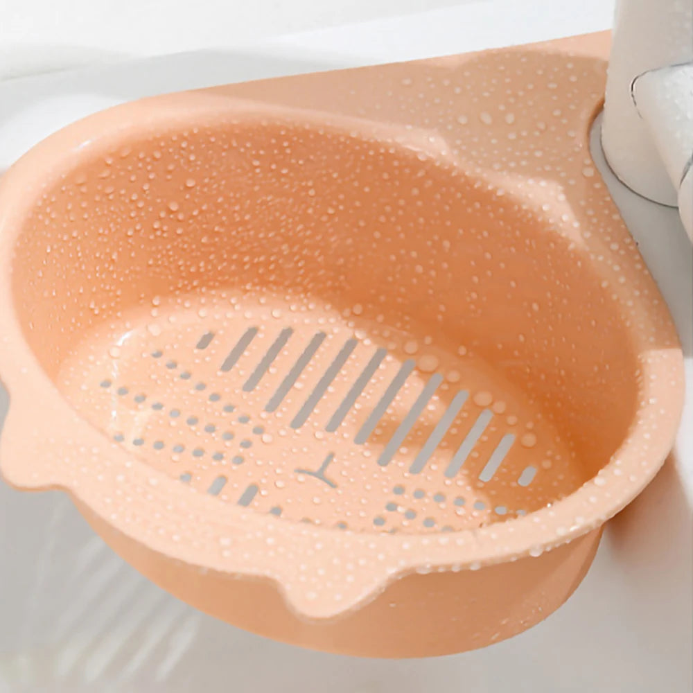 Kitchen Sink Drain Basket Multifunctional Cat Shape Faucet Filter Basket Shelf For Fruit And Vegetable Organizer Kitchen Gadgets
