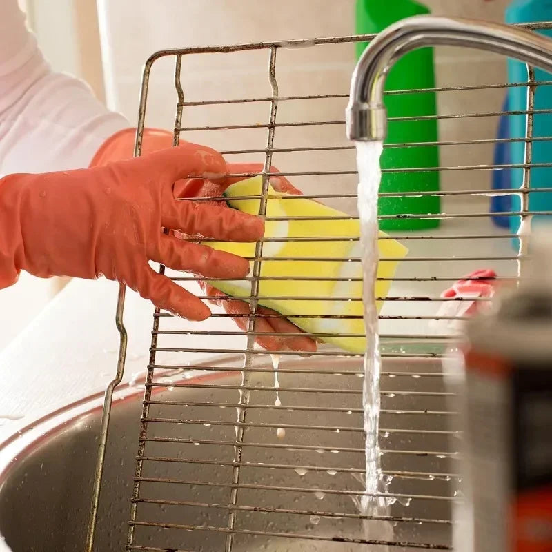 Kitchen Dishwashing Sponge Soft Absorbent Clean Rub Pot Rust Scouring Pad Removing Kits Household Cleaning Brush Sponge