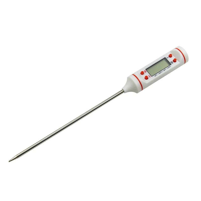 Kitchen Meat Thermometer Probe Type Digital Food Thermometer Cooking 300℃ Electronic Temperature Heat Gauge For Meat BBQ Milk