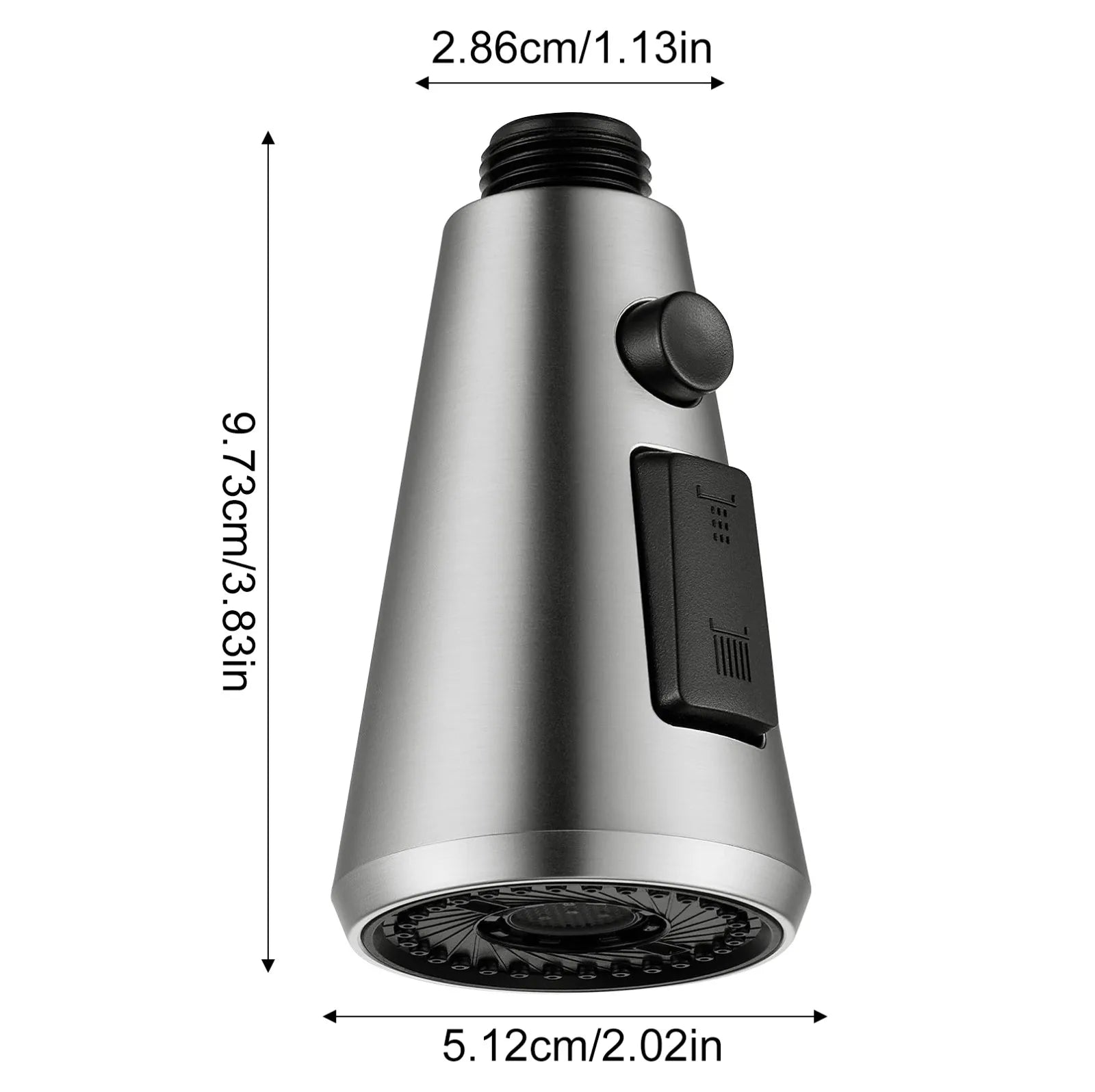 Kitchen Faucet Head Replacement, Premium 3 Function Pull Down Spray Head With 9 Adapters, Kitchen Sink Faucet Head Compatible