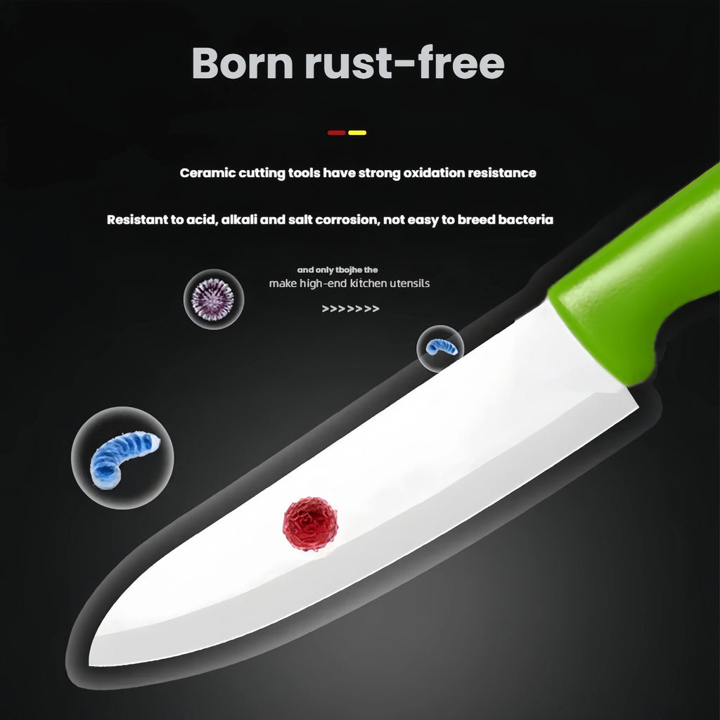 Kitchen Ceramic Knife Set Professional Chef Knife With Sheaths Super Sharp Rust Proof Stain Resistant Fish Kitchen Acceesories