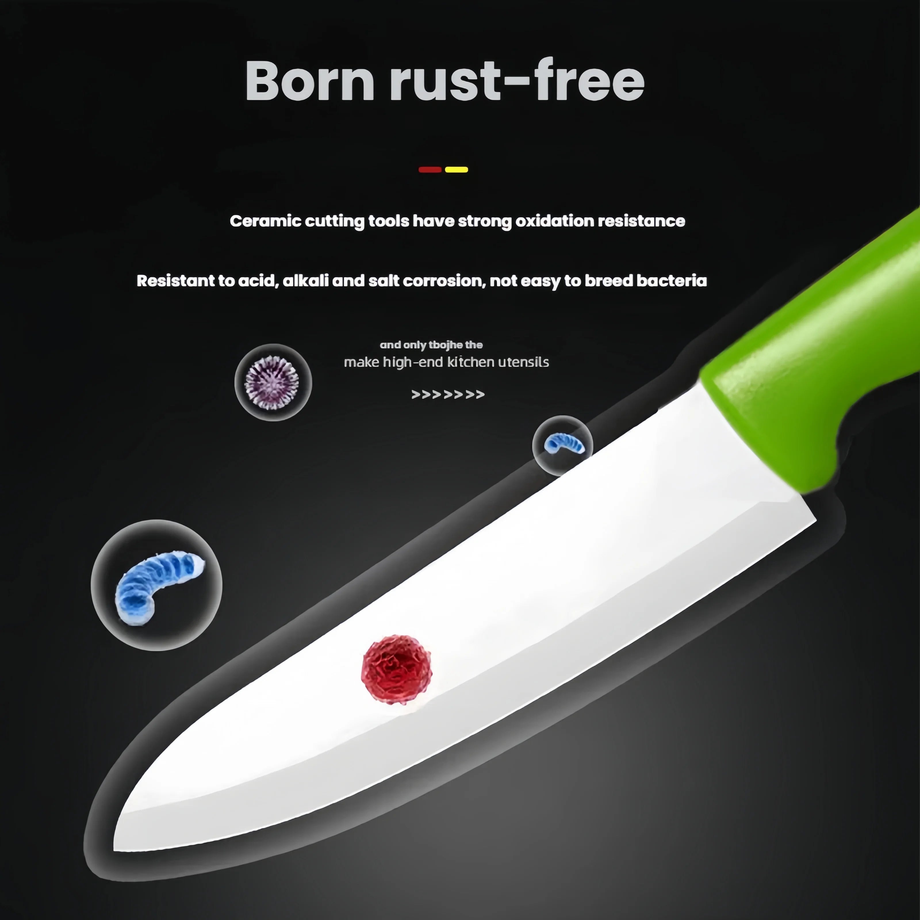 Kitchen Ceramic Knife Set Professional Chef Knife With Sheaths Super Sharp Rust Proof Stain Resistant Fish Kitchen Acceesories