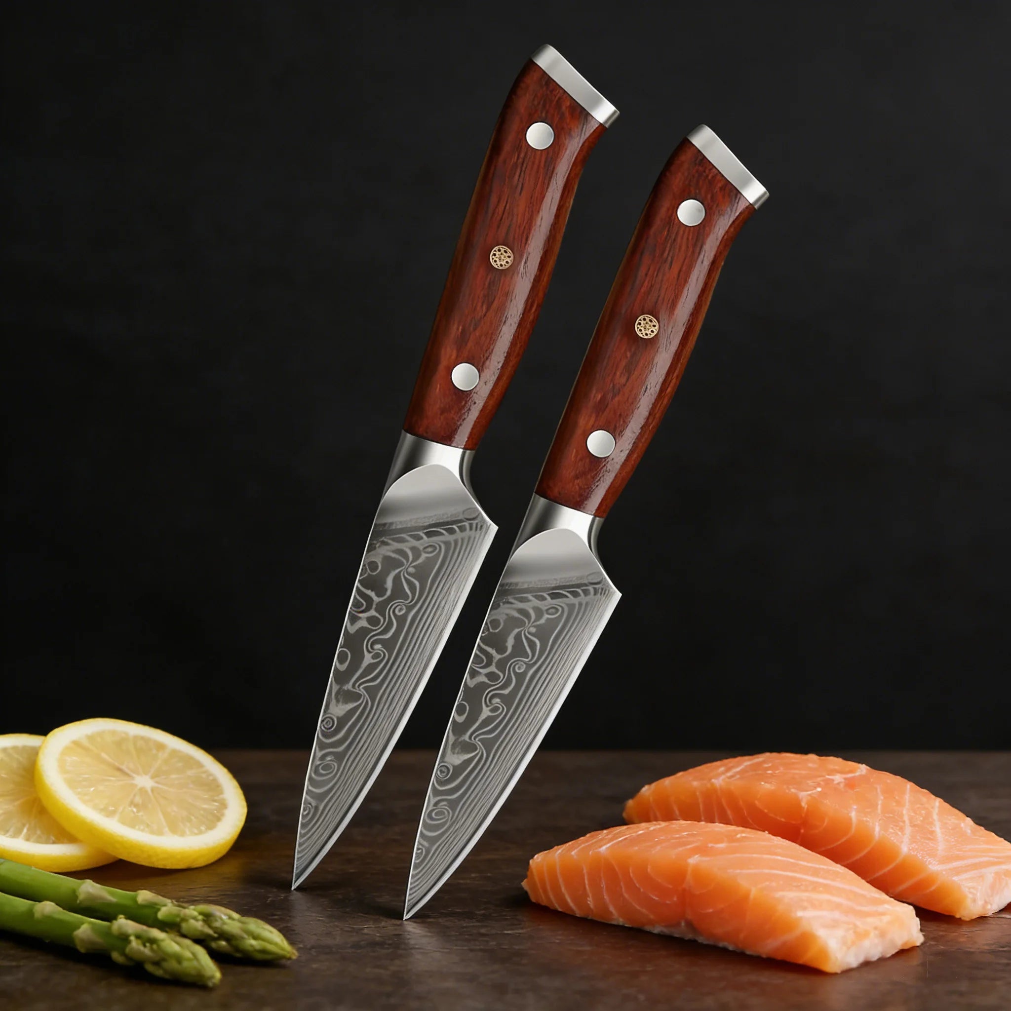 1/2/3/4PCS,Household 67 Layer Damascus Steel Kitchen Knife Fruit Vegetable Meat Cleaver Knife Cooking Knife Kitchen Tools