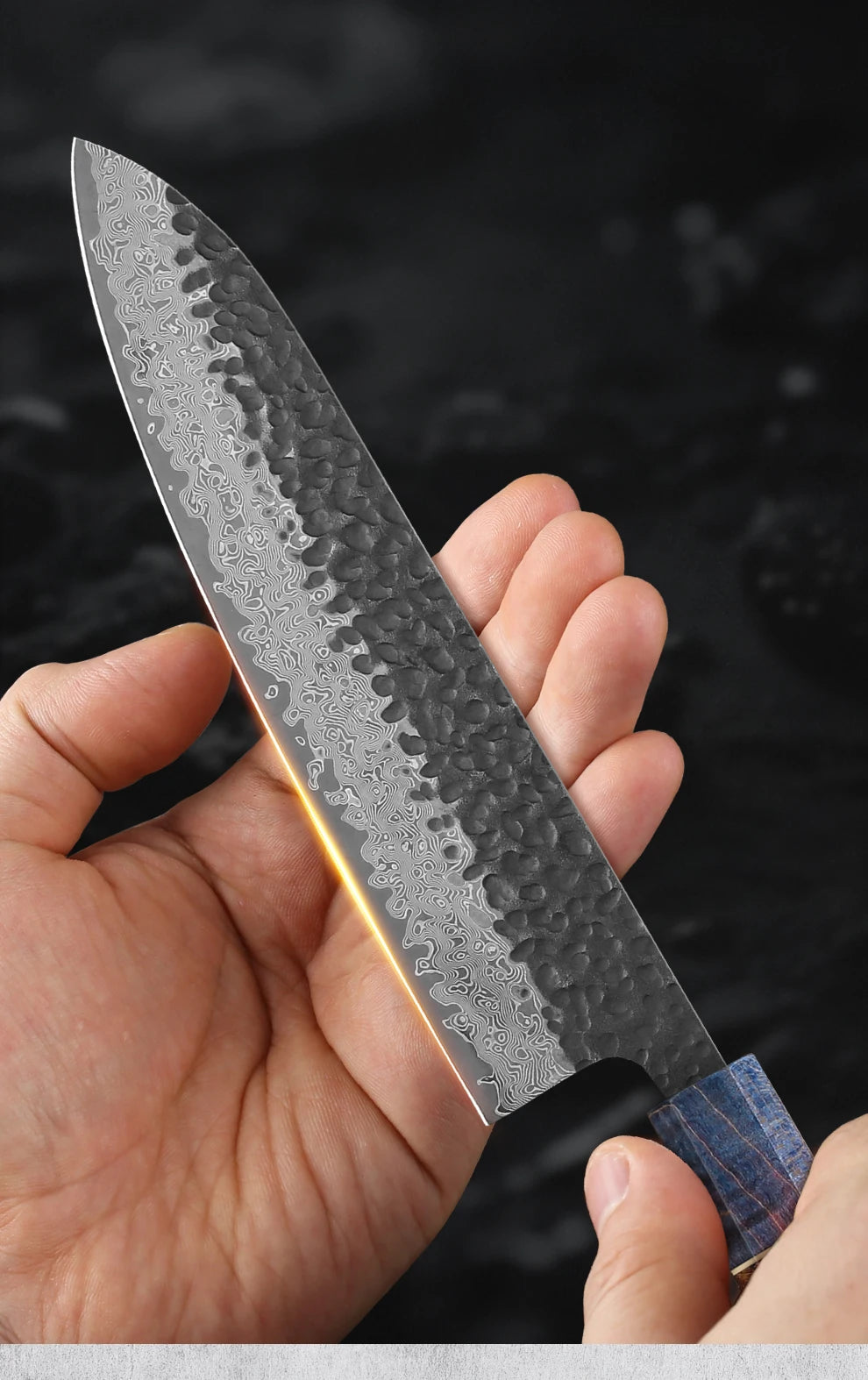 1-4 PCS Kitchen Knife set Damascus Steel Japanese chef Knife Santoku Knife Nakiri Knife kiritsuke knife Stable wood Handle
