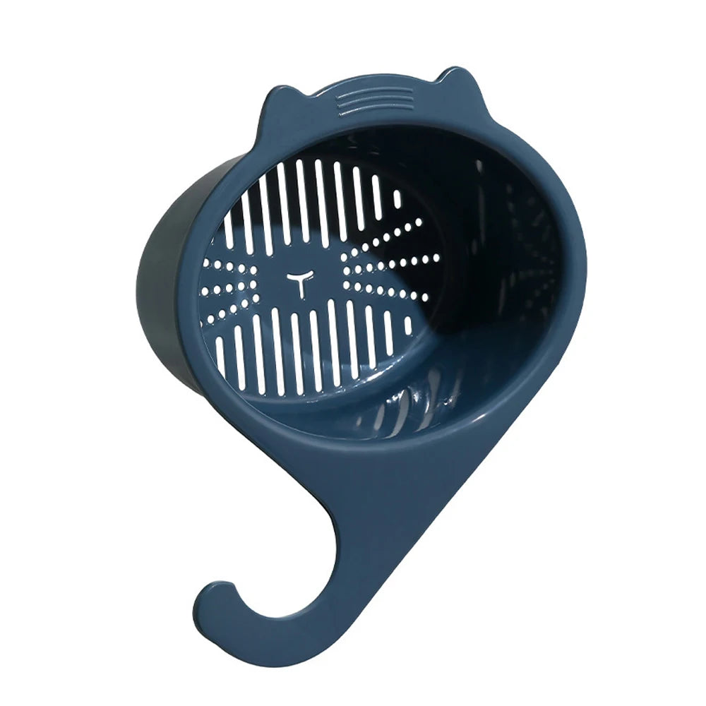 Kitchen Sink Drain Basket Multifunctional Cat Shape Faucet Filter Basket Shelf For Fruit And Vegetable Organizer Kitchen Gadgets