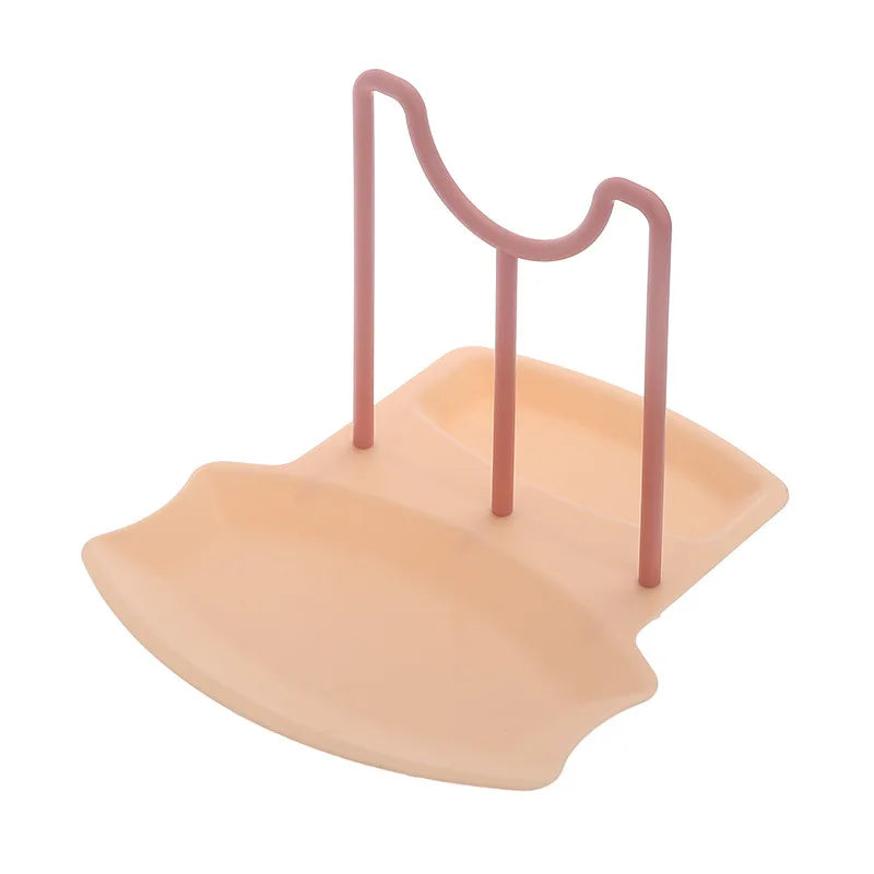 Kitchen Organizer Spatula Pot Lid Rack Shelf Plastic Spoon Rest Utensil Multi-function Dish Rack Organizer Kitchen Cooking Tools