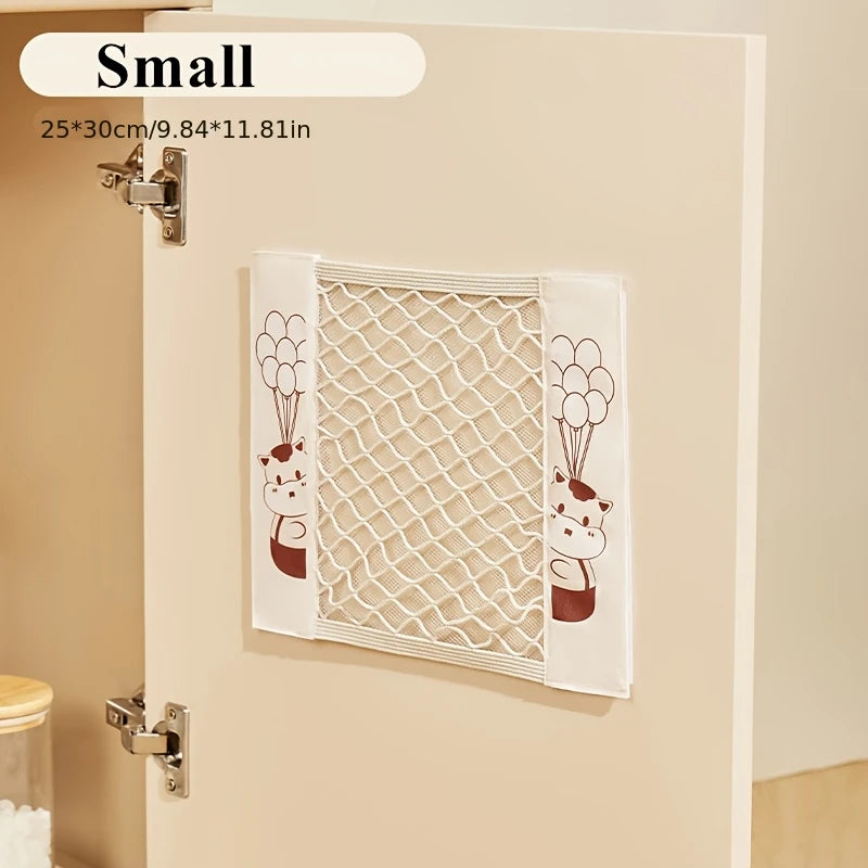 Kitchen storage bag, garbage bag, storage artifact without punching, household wall mounted storage, hanging bag, plastic storag