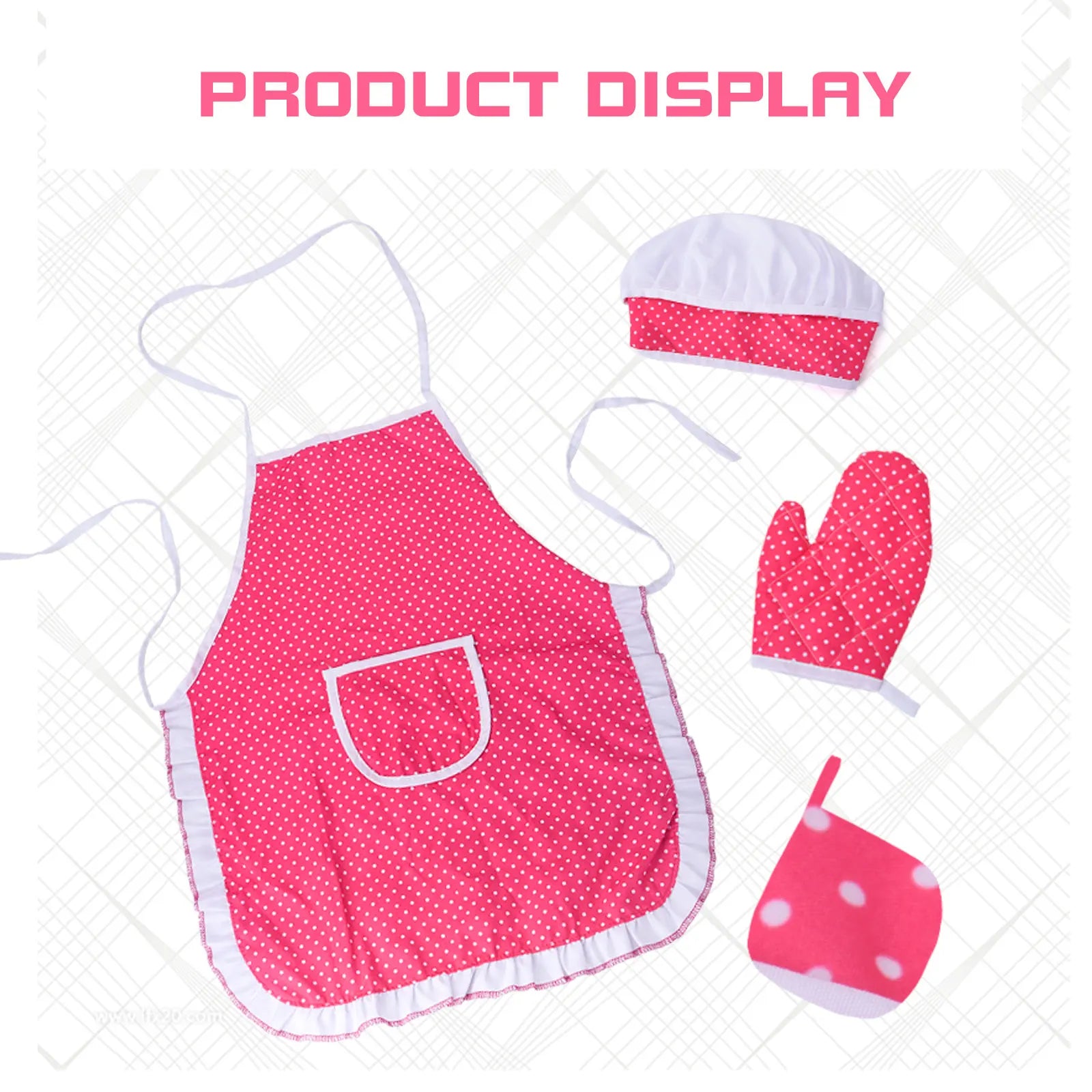 Chef Suit Children's Role Play Kitchen Baking Apron Toy