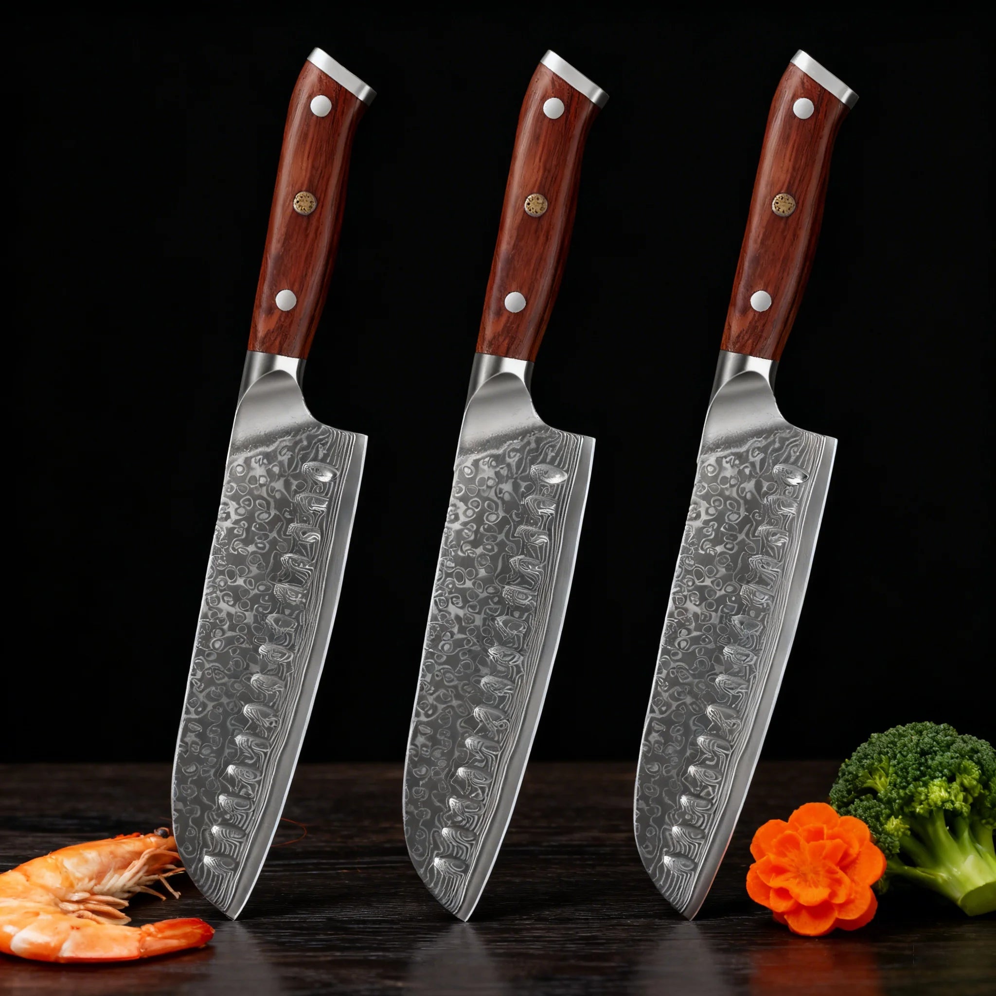 1/2/3/4PCS,Household 67 Layer Damascus Steel Kitchen Knife Fruit Vegetable Meat Cleaver Knife Cooking Knife Kitchen Tools
