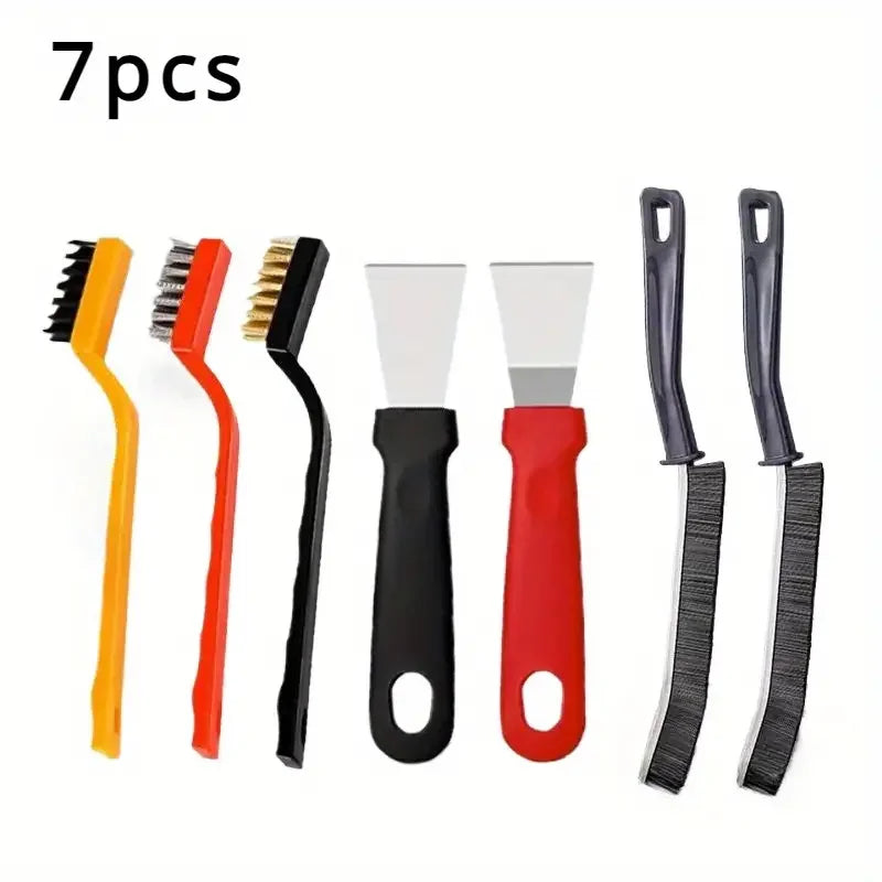 Kitchen cleaning tool set, gap cleaning brush, multifunctional small corner groove window track bathroom kitchen tool brush