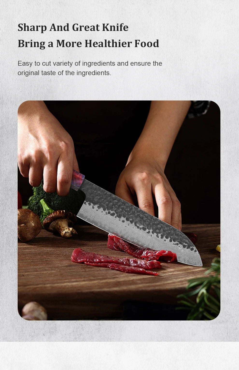 1-4 PCS Kitchen Knife set Damascus Steel Japanese chef Knife Santoku Knife Nakiri Knife kiritsuke knife Stable wood Handle