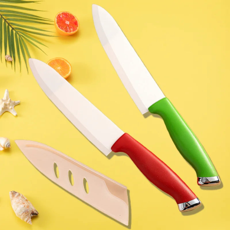 Kitchen Ceramic Knife Set Professional Chef Knife With Sheaths Super Sharp Rust Proof Stain Resistant Fish Kitchen Acceesories