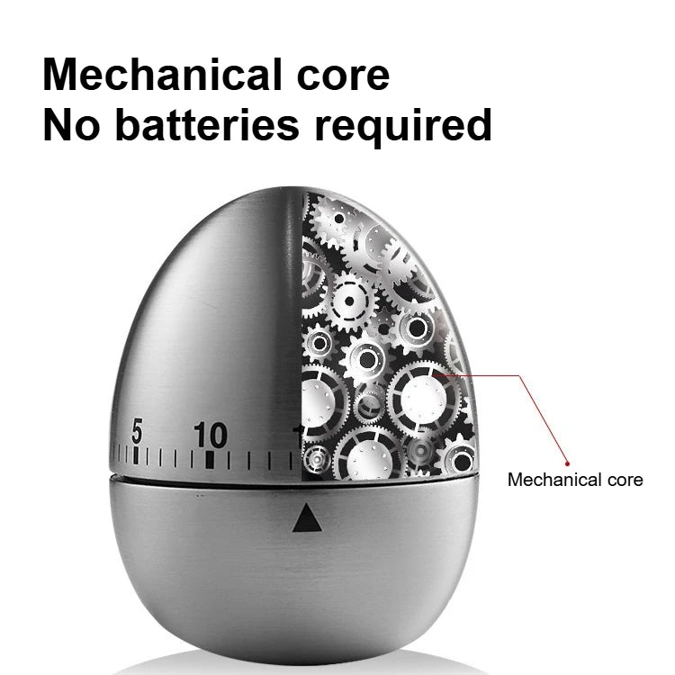 Kitchen Timers for Cooking, Chef Cooking Timer Clock with Loud Alarm,100% Mechanical Desk Timer - No Batteries Required