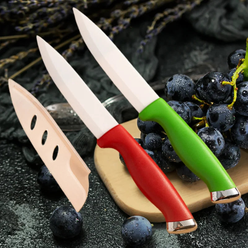 Kitchen Ceramic Knife Set Professional Chef Knife With Sheaths Super Sharp Rust Proof Stain Resistant Fish Kitchen Acceesories