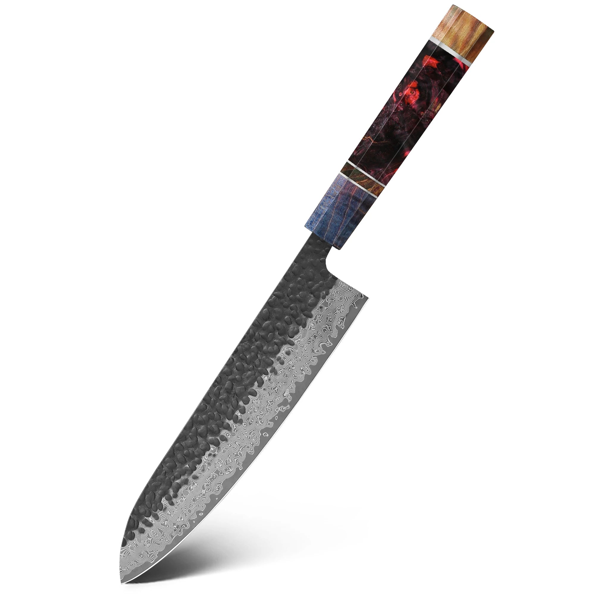 1-4 PCS Kitchen Knife set Damascus Steel Japanese chef Knife Santoku Knife Nakiri Knife kiritsuke knife Stable wood Handle