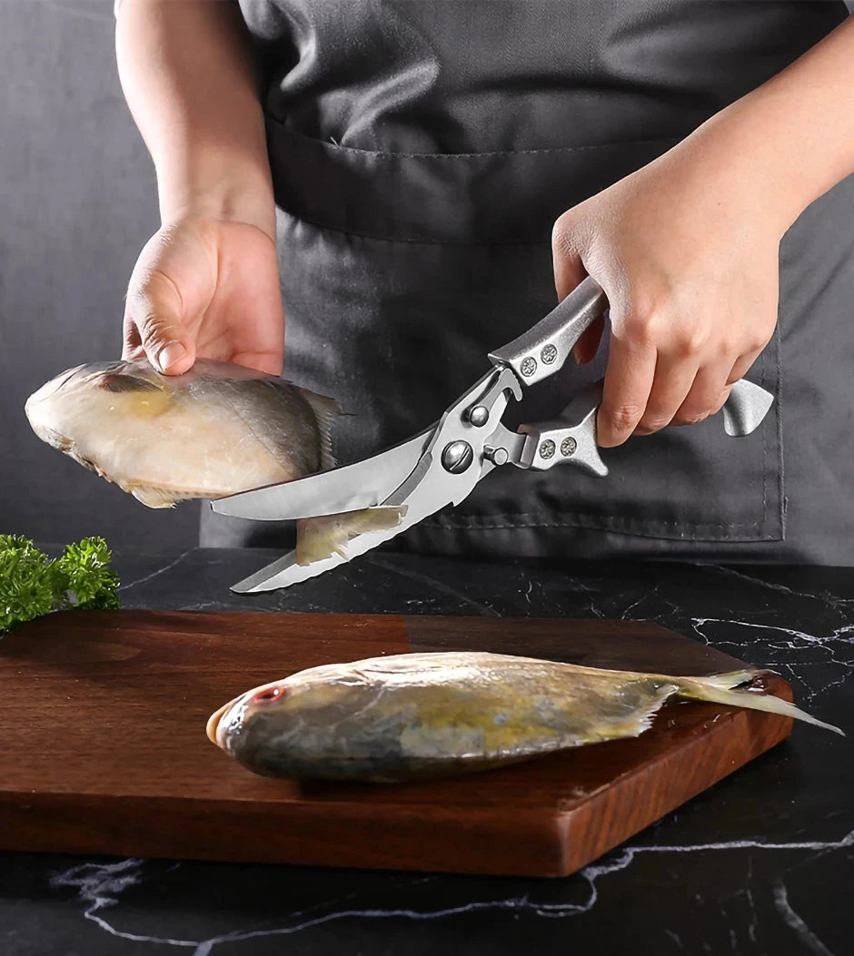 Professional Chicken Bone Kitchen Scissors Kitchen Shears Duck Fish Cutter Stainless Steel Scissors Clean Cook Scissors Knife
