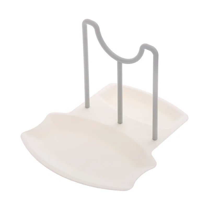 Kitchen Organizer Spatula Pot Lid Rack Shelf Plastic Spoon Rest Utensil Multi-function Dish Rack Organizer Kitchen Cooking Tools