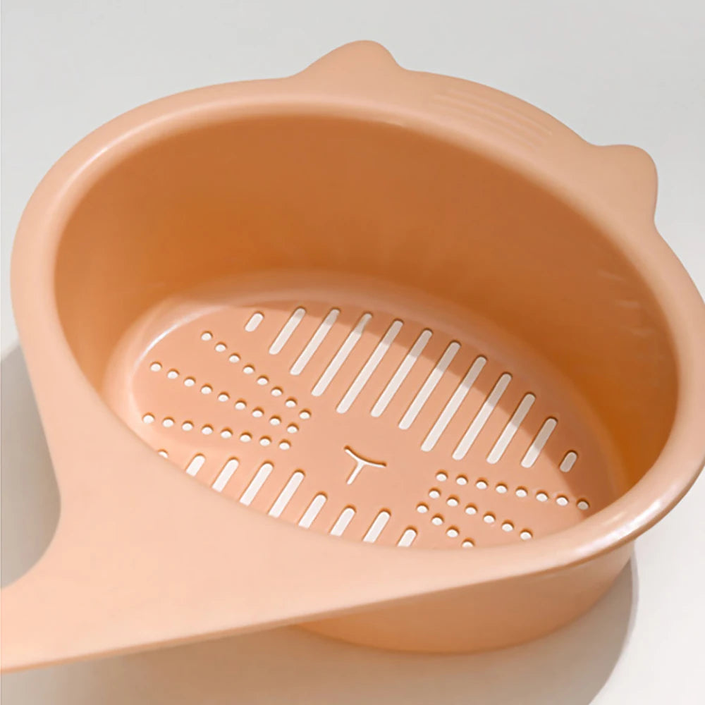 Kitchen Sink Drain Basket Multifunctional Cat Shape Faucet Filter Basket Shelf For Fruit And Vegetable Organizer Kitchen Gadgets