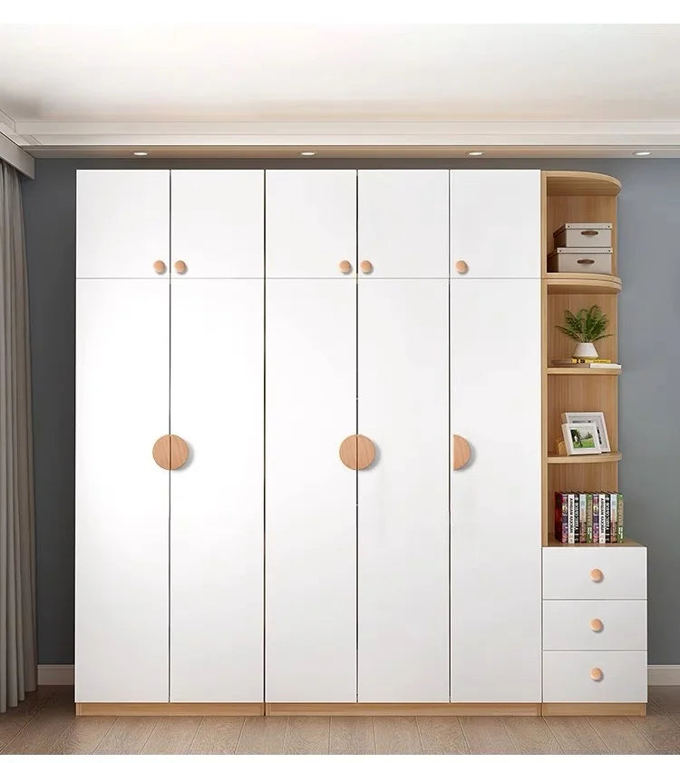 Kitchen Cabinet Door Wood Knobs Pulls Wardrobe Shoe Cupboards Drawer Semicircle Pulls Dressing Table Wooden Furniture Handles