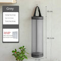Kitchen storage miscellaneous bag storage wall mounted mesh plastic bag hanging reusable storage bag kitchen garbage organizer