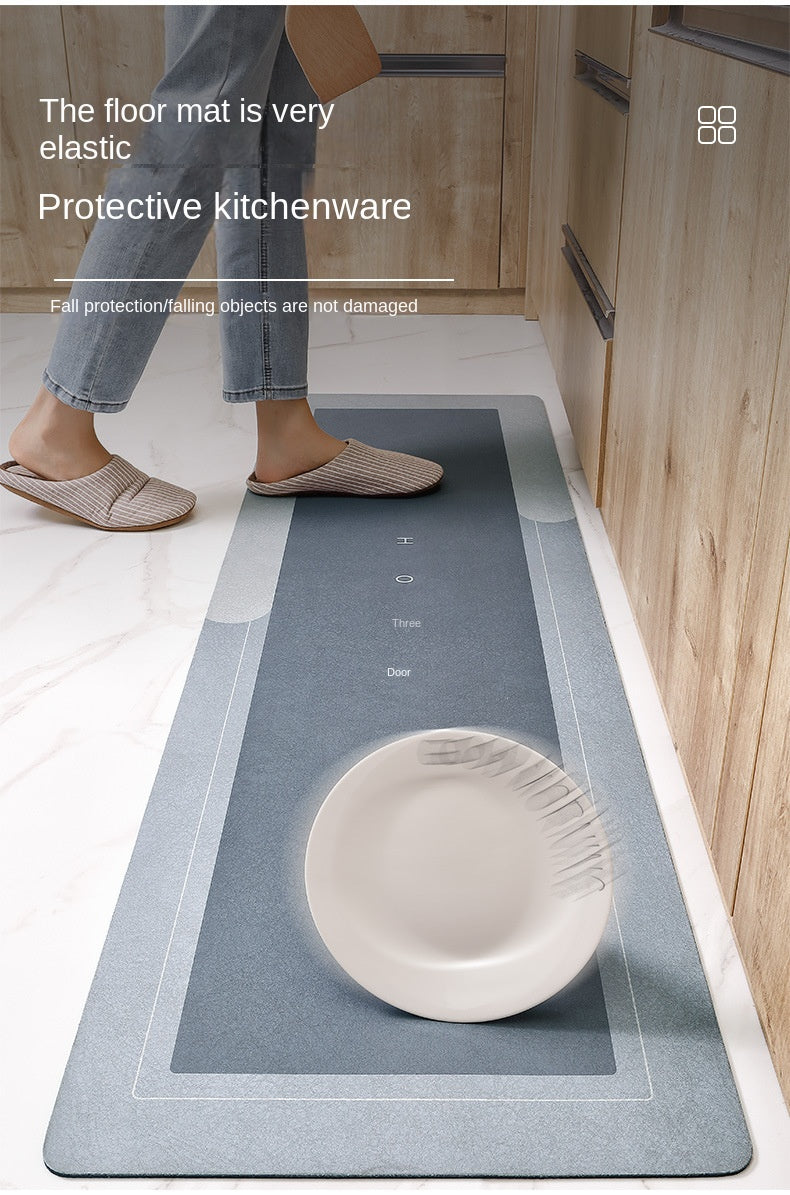 Kitchen Floor Mat Bedroom Living Room Long Soft Rug Hallway Decor Carpet Bathroom Entrance Doormat Anti slip Absorb Water Mat