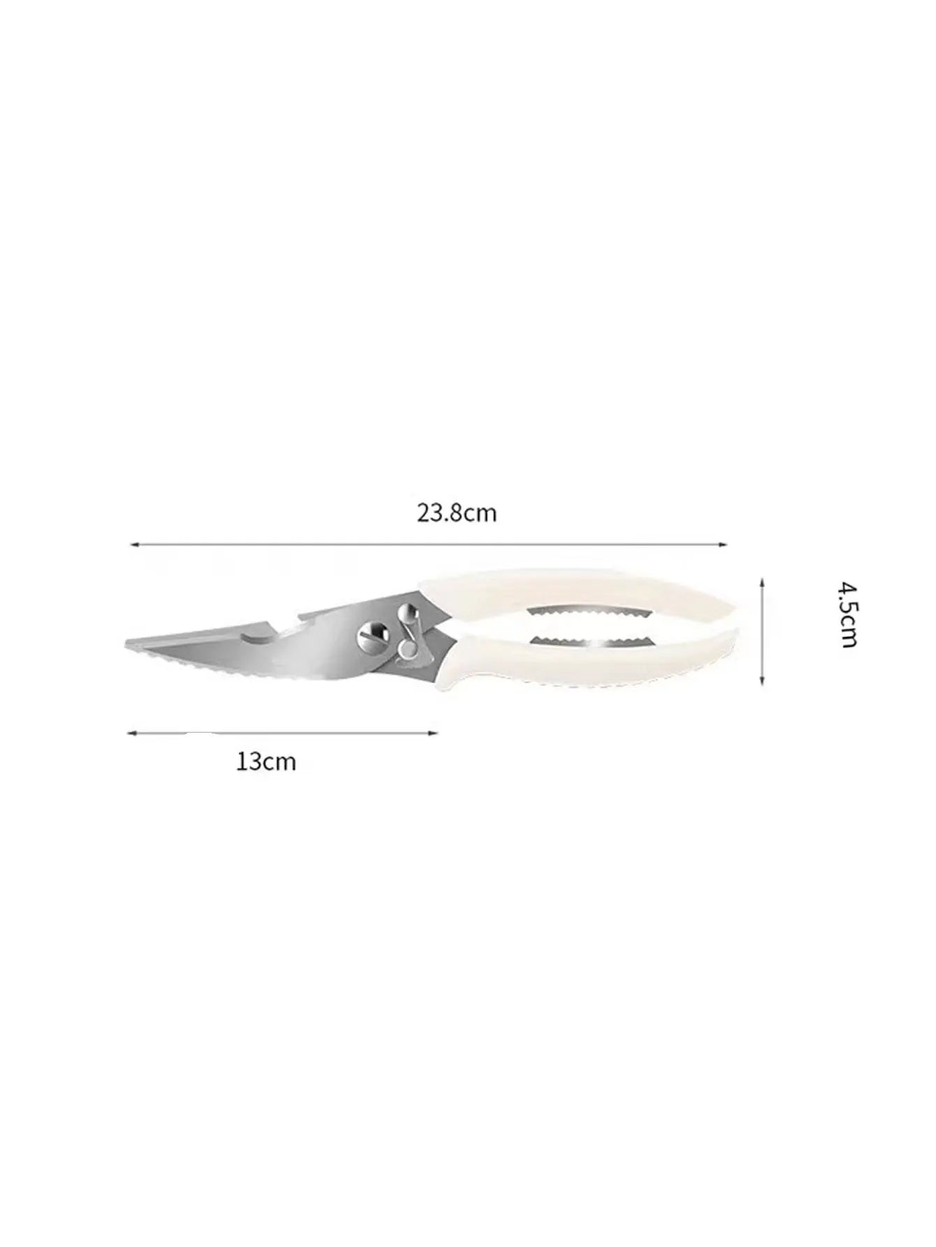 Kitchen Chicken Bone Scissors, Strong Stainless Steel, Multi-Functional, for Barbecue, Fish Cutting, Bone Cutting, Vegetable Cutting, Food-Specific Scissors, 1 Piece