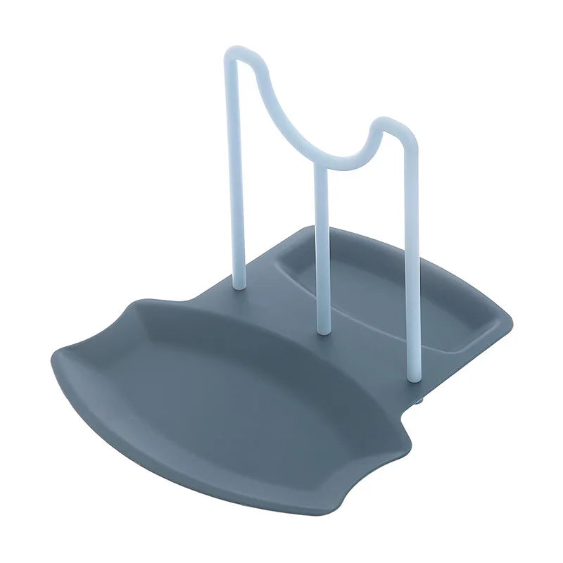 Kitchen Organizer Spatula Pot Lid Rack Shelf Plastic Spoon Rest Utensil Multi-function Dish Rack Organizer Kitchen Cooking Tools