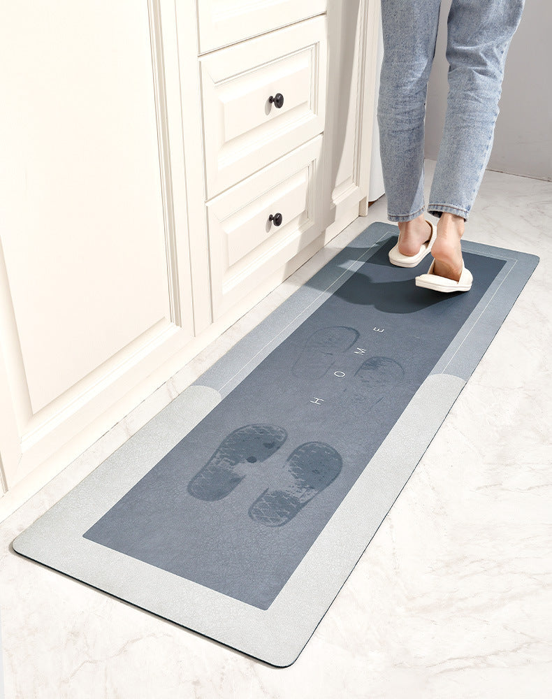 Kitchen Floor Mat Bedroom Living Room Long Soft Rug Hallway Decor Carpet Bathroom Entrance Doormat Anti slip Absorb Water Mat
