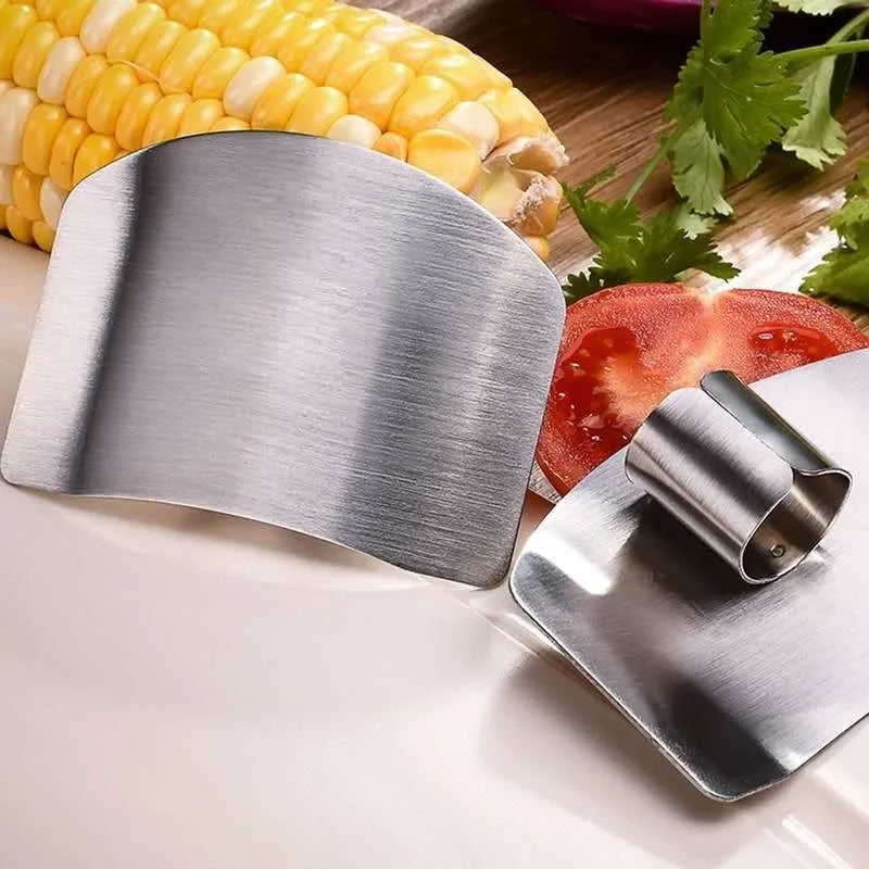 Kitchen Accessories Stainless Steel Finger Cover Finger Protection Safe Cutting Kitchen Must Have Cutting Guard Thumb Protector
