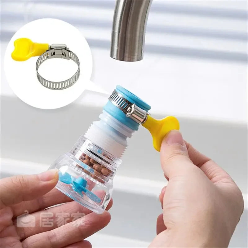 Kitchen Faucet Can Rotate Extend Anti-Splashing The Filter Home Universal Water Faucet Multifunction Wash Basin Shower Faucet