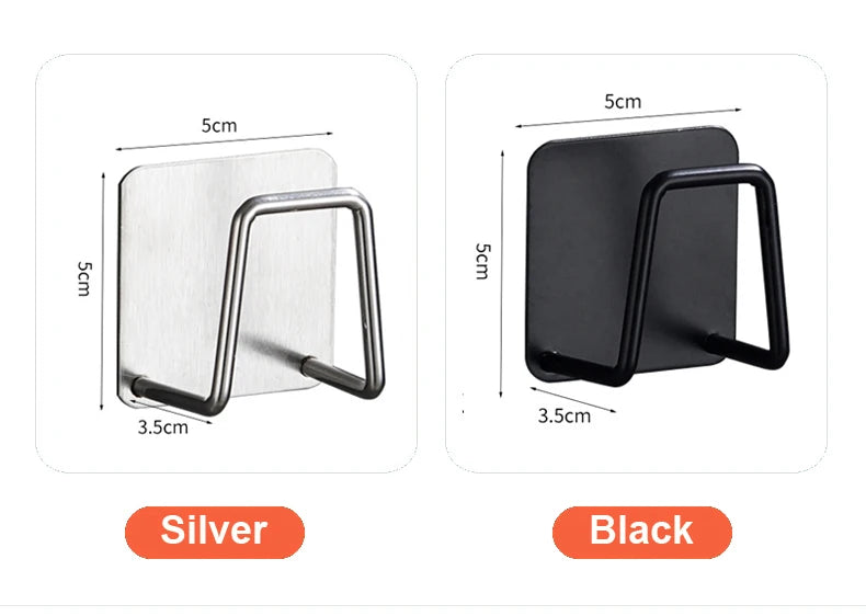 Kitchen Sink Sponge Holder Self Adhesive Drain Drying Rack Wall Hooks Sponge Stand Storage Organizer For Kitchen Sink Organizer