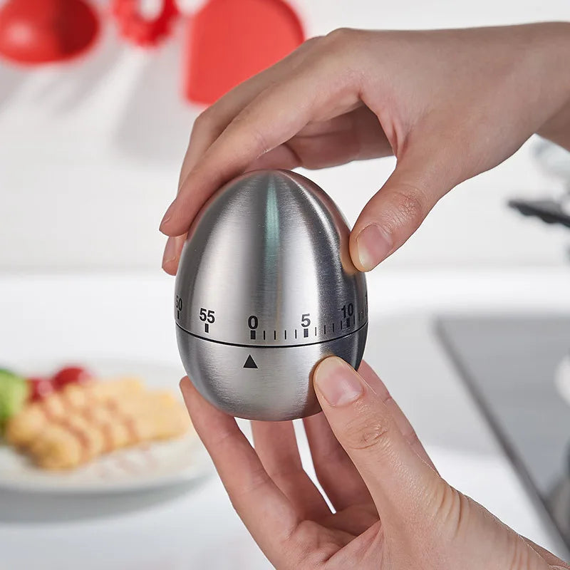 Kitchen Timers for Cooking, Chef Cooking Timer Clock with Loud Alarm,100% Mechanical Desk Timer - No Batteries Required