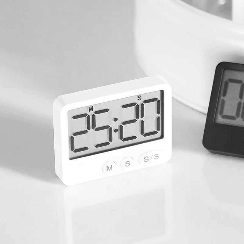 Kitchen Timer Digital Cooking Timer Magnetic Suction Countdown LCD Large Screen Digital Reminder Timer Study Countdown Timer