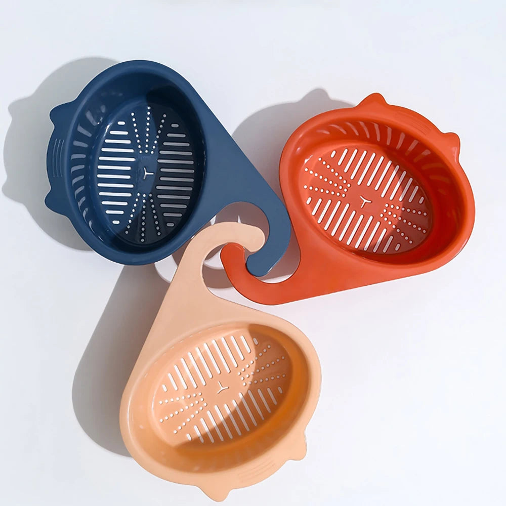 Kitchen Sink Drain Basket Multifunctional Cat Shape Faucet Filter Basket Shelf For Fruit And Vegetable Organizer Kitchen Gadgets