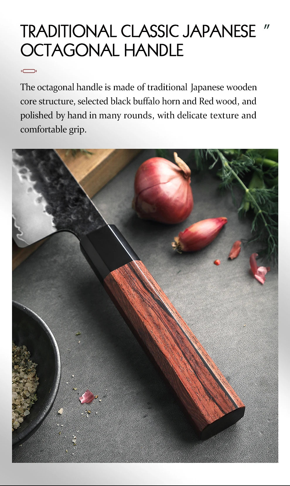 HEZHEN 1-3PC Kitchen Knife Set Chef Utility Santoku Professional Clad Steel Japanese Cook For Meat Kitchen Knife Red Wood
