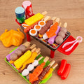 Complete simulate Play Kitchen Set for Kids Simulation Food Cookware BBQ Educational Role Play Toys Fun Gifts for Girls