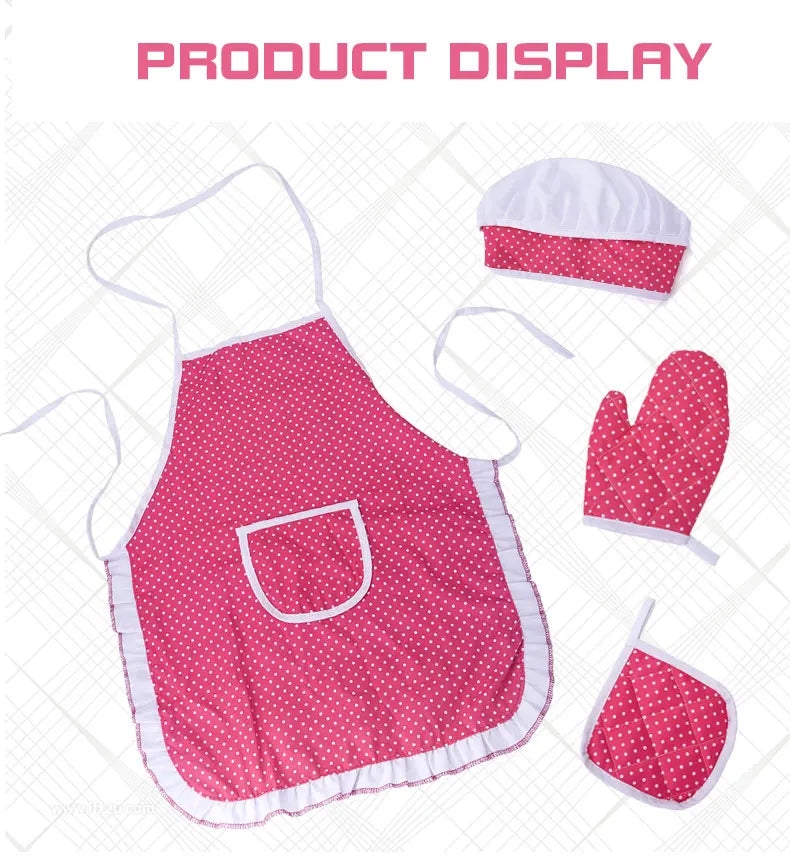 Chef Suit Children's Role Play Kitchen Baking Apron Toy