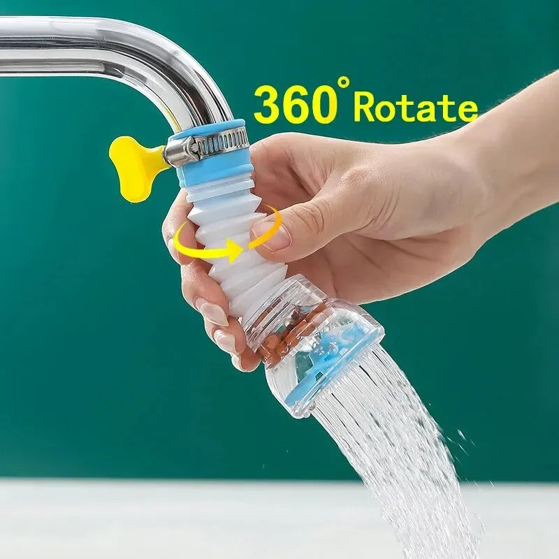Kitchen Faucet Can Rotate Extend Anti-Splashing The Filter Home Universal Water Faucet Multifunction Wash Basin Shower Faucet
