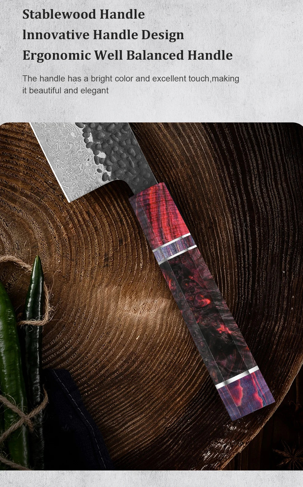 1-4 PCS Kitchen Knife set Damascus Steel Japanese chef Knife Santoku Knife Nakiri Knife kiritsuke knife Stable wood Handle