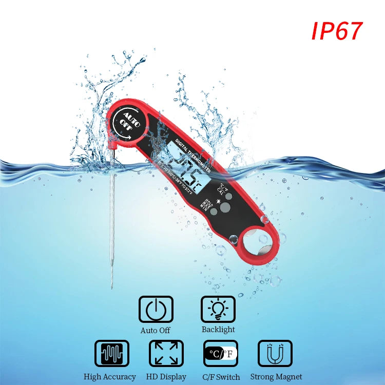 Kitchen tools Digital Food Thermometer for Cooking and Baking Kit Instant Read Meat Thermometer with Backlight Hold Function