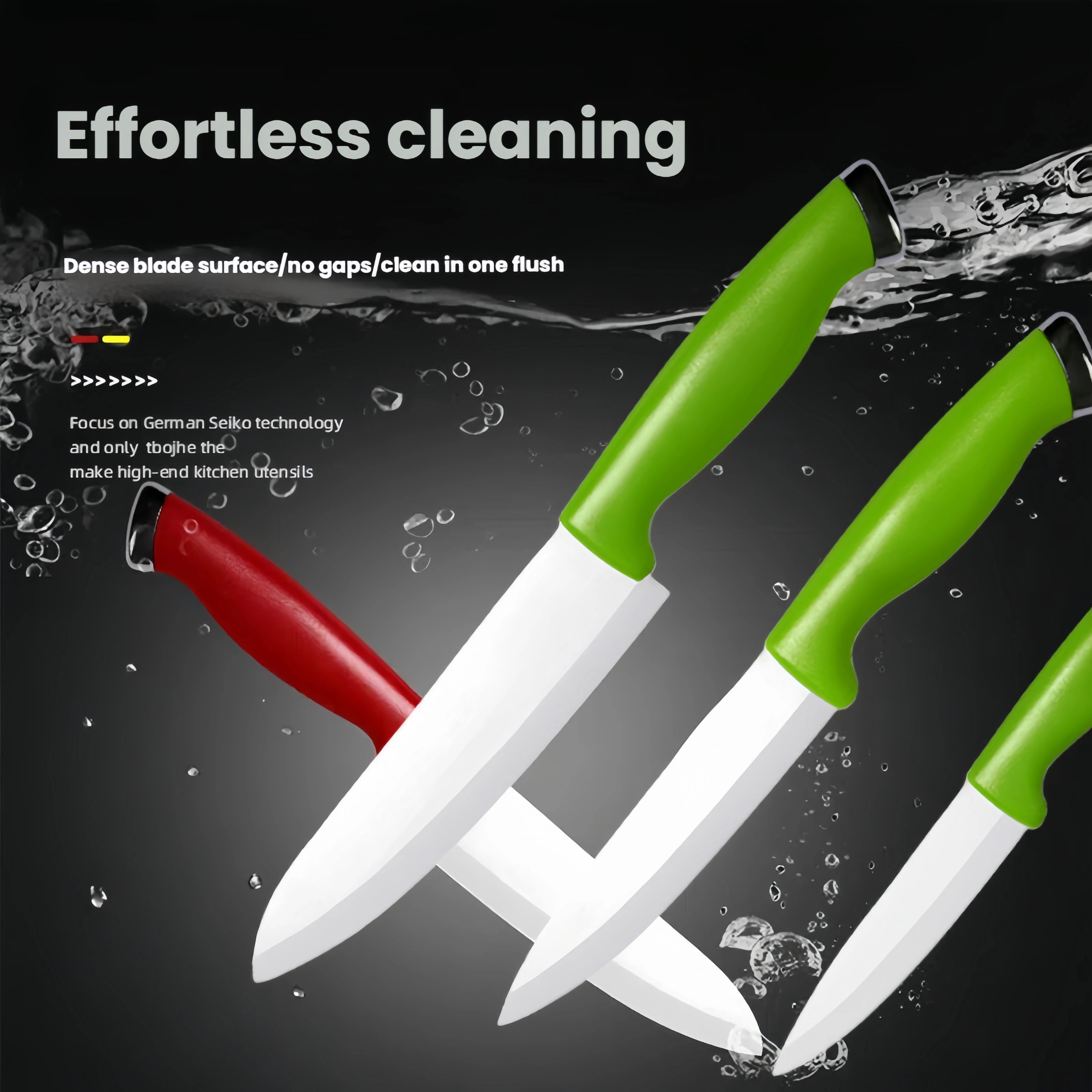 Kitchen Ceramic Knife Set Professional Chef Knife With Sheaths Super Sharp Rust Proof Stain Resistant Fish Kitchen Acceesories